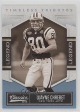 2010 Panini Classics Legend Timeless Tributes Platinum /25 Wayne Chrebet #249