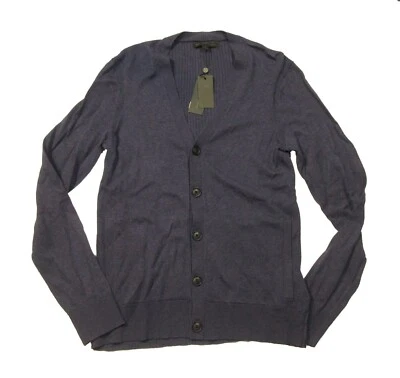Suéter Cárdigan John Varvatos Star EE. UU. Para Hombre Oficial Azul Tejido Cuello en V Foto 1 de 4