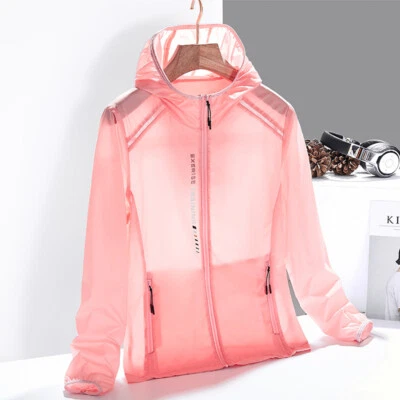 Chaquetas de secado rápido para mujer protección solar camping senderismo cortavientos abrigos para mujer Foto 1 de 4