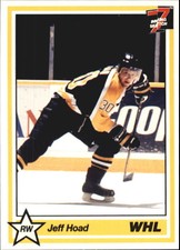 1990-91 7th Inning Sketch WHL #221 Jeff Hoad
