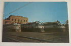 Vintage Postcard~ New York Central System Locomotives Train ~ Collinwood Ohio OH