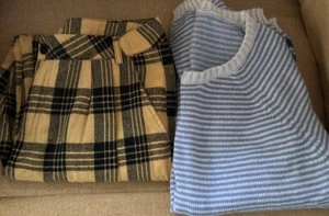 Women’s Cotton Jumper And Plaid Trousers - Picture 1 of 5