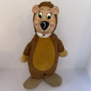 Vintage Huckleberry Hound Yogi Bear Plush Toy Hanna Barbera 1958 Knickerbocker - Picture 1 of 9