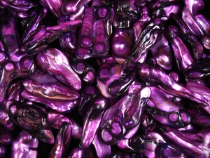 Freshwater Pearls 50g Magenta Irregular DIY Necklace Jewellery - Imagen 1 de 2