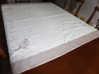Lovely cream and beige embroidered tablecloth