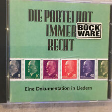 DIE PARTEI HAT IMMER RECHT - Eine Dokumentation in Liedern (CD BMG 74321394862)