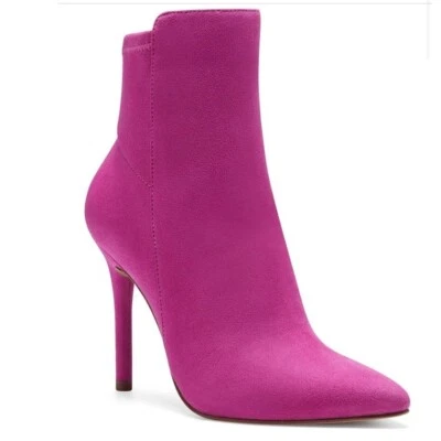 Jessica Simpson Womens 5M Fuchsia Pink Zip Up High Heel Booties NO BOX ZB2 - Image 1 of 4