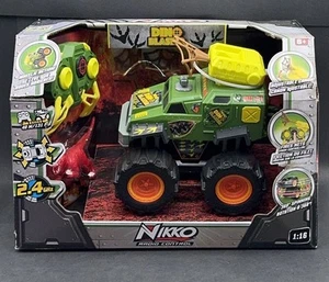 Nikko DINO BLASTER RC Car w/ Spinning Action & Dinosayr Net Launcher - RARE NEW - Picture 1 of 9