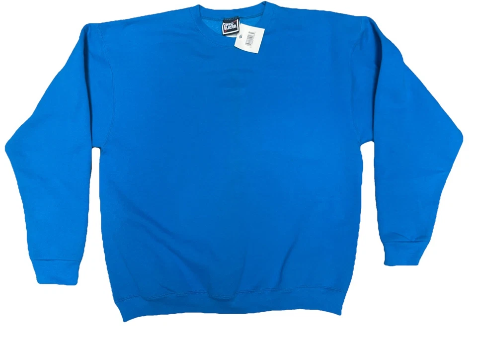 Sudadera en Blanco Vintage Pro Player Adulto XL Cuello Redondo Años 90 Deadstock EE. UU. Azul Nueva con Etiquetas Foto 1 de 4