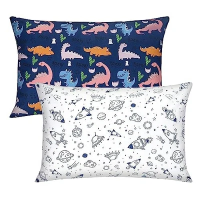 Fundas de almohada estampadas para niños pequeños 2 piezas - Se adapta a almohada de viaje para niños pequeños 14 x 19-100 %  Foto 1 de 4