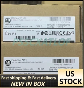 2022-2023 New Factory Sealed AB 1769-IF8 CompactLogix 8 Pt Analog Input Module - Picture 1 of 1