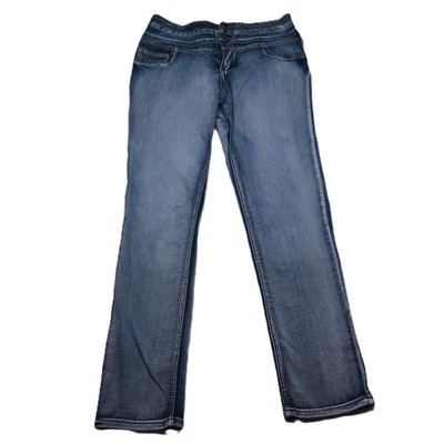 Pantalones de mezclilla Rue 21 cintura alta ajustados Freedom Flex azules talla 11/12R 29" ins Foto 1 de 4