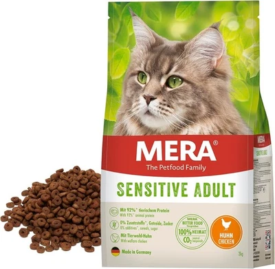 MERA Cats Sensitive Adult Huhn (2kg), Trockenfutter für Katzen 2 kg (1er Pack) - Bild 1 von 4
