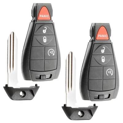 2 Key Fob Remote Start for 2014 2015 2016 2017 2018 2019 Jeep Cherokee GQ4-53T Foto 1 de 4