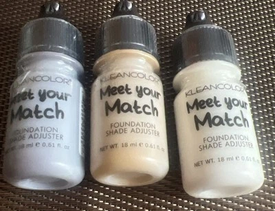 Set Of 3 Different Kleancolor Meet Your Match Foundation Shade Adjuster 💋🌷💕💓 - Image 1 of 4