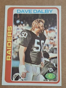 Tarjeta 1978 Dave Dalby Topps NFL #128 UCLA BRUINS LA OAKLAND RAIDERS - Imagen 1 de 2