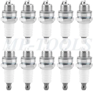 10PZ  CANDELE L7T  PER MOTOSEGHE, TAGLIAERBA, DECESPUGLIATORI E TAGLIASIEPI - Foto 1 di 2