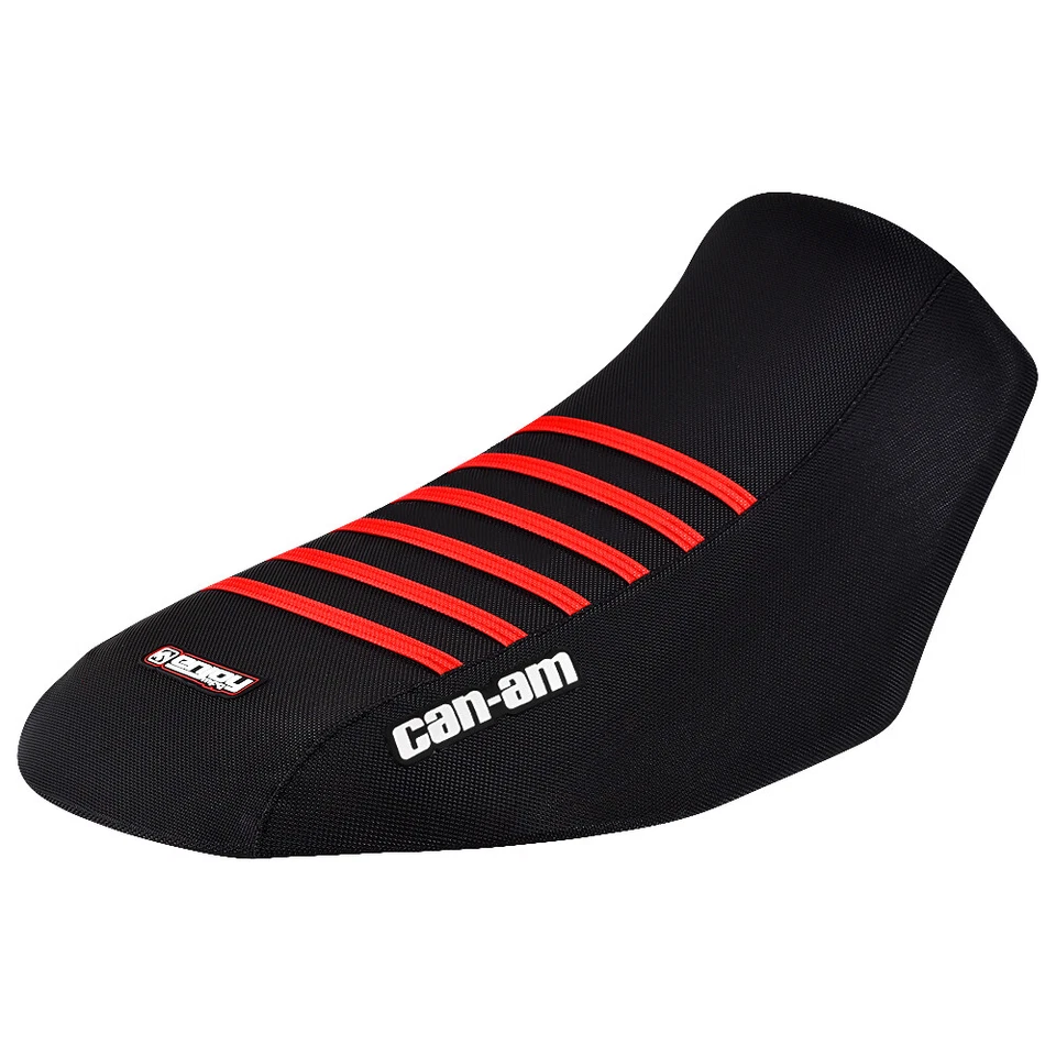 Cubierta de asiento con pinza Can Am Renegade GEN 2 2012 -2022 NEGRA - COSTILLAS ROJAS #294 Foto 1 de 4