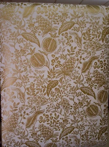 RIFLE PAPER COMPANY GOLD & WHITE MENAGERIE TOILE UNPASTED WALLPAPER # RP7391 - Picture 1 of 5