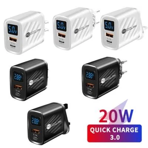 QC3.0 PD 20W Fast Quick Charge USB Type-C Wall Charger Adapter UK 2025 - Picture 1 of 16