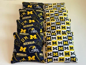 8 BOLSA DE FRIJOLES CORNHOLE MAN HOLE MICHIGAN WOLVERINES BP - Imagen 1 de 1
