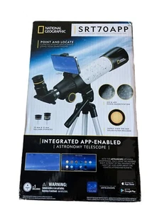 National Geographic SRT70APP  70mm Refractor Telescope with Astronomy App - Picture 1 of 4
