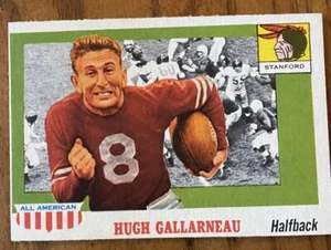 1955 topps all american football #75 Hugh, Stanford, ex. condition! - Picture 1 of 2