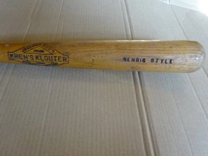 Vintage 1930s Kren's Klouter Wood Baseball Bat Joseph Kren 33" Lou Gehrig Style - Picture 1 of 6