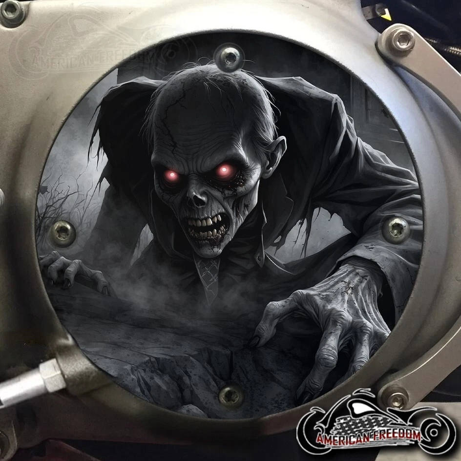 Harley Davidson Sportster 883 1200 Derby 1994-2003 cubierta de embrague - rojo zombi Foto 1 de 1