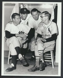 1953 BILLY MARTIN & JOE DIMAGGIO Yankees Vintage Baseball Photo by Bob Olen - Picture 1 of 2