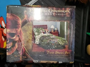 RARE Pirates Of The Caribbean Dead Man's Chest TWIN Sheet Set BRAND NEW - Picture 1 of 3