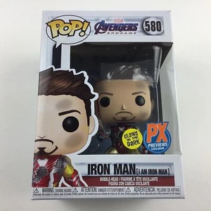 Funko Pop I AM IRON MAN PX Previews Exclusive GLOW IN DARK 580 Avengers Endgame - Picture 1 of 10