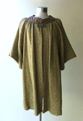Vintage Early 1960's Bonnie Cashin Woven Linen Wide Sleeve Coat - Image 1 of 4