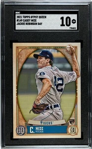 2021 Topps Gypsy Queen Jackie Robinson Day Casey Mize novato a radiocontrol gema como nuevo sgc 10 - Imagen 1 de 2