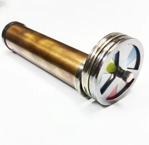 Antique vintage maritime brass Kaleidoscope 7" collectible Children Kids Gift - Picture 1 of 6