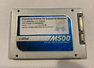 Crucial 120GB Solid State Hard Drive - Clean Pull / Tested - Picture 1 of 2