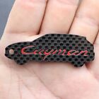 Porsche cayman 100% Carbon Fiber Automobile motorcycle Keychain Keyring gift red