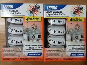 Terro Multi-Surface Liquid Ant Baits, Bait Station & Adhesive Strips ~ 2 Pack 