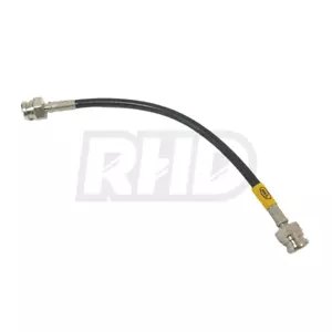 HEL STAINLESS BRAIDED CLUTCH HOSE DAMPER BYPASS FOR HONDA CIVIC TYPE R FN2 BLACK - Picture 1 of 5