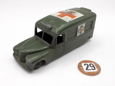 RARE DINKY TOYS # 30HM 624 DAIMLER MILITARY ARMY AMBULANCE US EXPORT ISSUE 1950 — 第 1/4 张图片