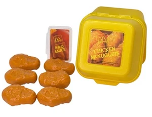 Fisher Price 1988 McDonalds 6 piezas McNuggets de pollo diversión con comida #3545 - Imagen 1 de 4
