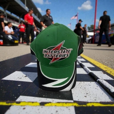 Sombrero de carreras de baterías interestatales NASCAR Bobby Labonte 18 Chase auténtico de colección Foto 1 de 4