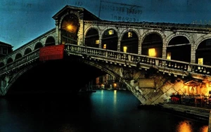 Venezia, Ponte Di Rialto, Pont De Rialto, Rialto Bridge, Rialtobrucke, Postcard - Picture 1 of 2