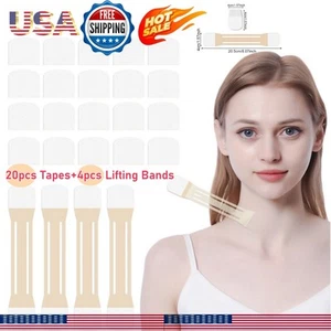 20Pcs Instant Neck Face Eye Lift Pre-Assembled Onconsumer Lifting Tapes Bands - Picture 1 of 11
