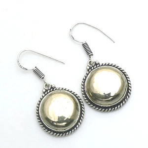 Apache Pyrite Gemstone Handmade Drop Dangle Earrings Jewelry Gift 1.4" AE-93997 - Picture 1 of 1