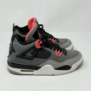 Air Jordan 4 IV Retro Infrared Sneakers Youth Kids Size 6 Gray Shoes 408452-061 - Picture 1 of 18