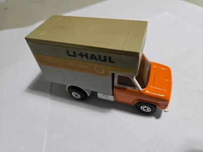 K-19 Matchbox Superkings: Ford A Series Kasten LKW orange/beige "U Haul" OLDER - Image 1 of 4