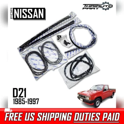 Sello de puerta resistente a la intemperie + goma parabrisas para Nissan D21 1985-1997 carrocería dura Foto 1 de 4