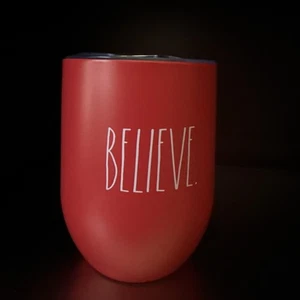 Vaso de acero inoxidable rojo Rea Dunn Believe - Imagen 1 de 4