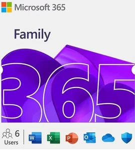 Microsoft 365 Family 12-Month Subscription for Windows/Mac/Android/iOS, 6 Users - Picture 1 of 1